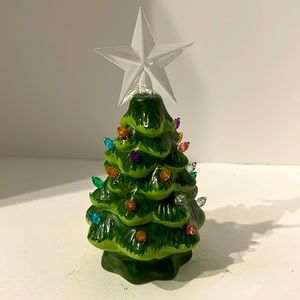 8” Ceramic Lighted Tree/Vintage